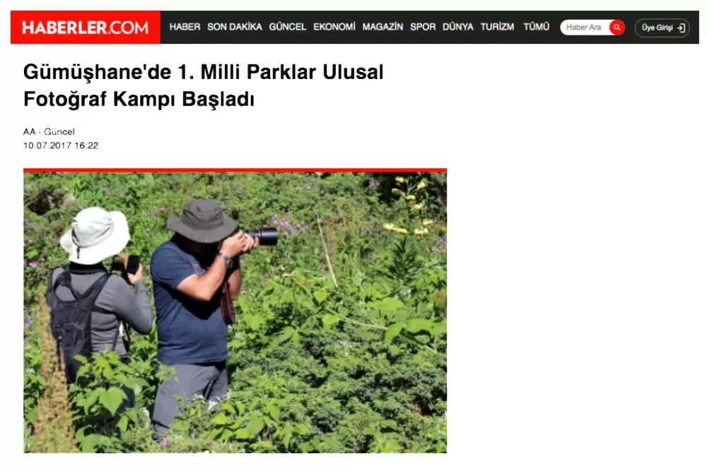 gümüşhane milli parklar fotoğraf kampı