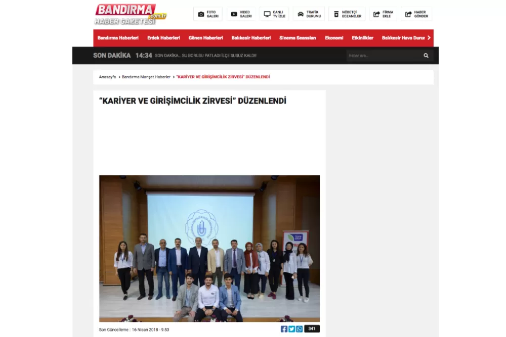 onyedi eylül üniversitesi kariyer zirvesi