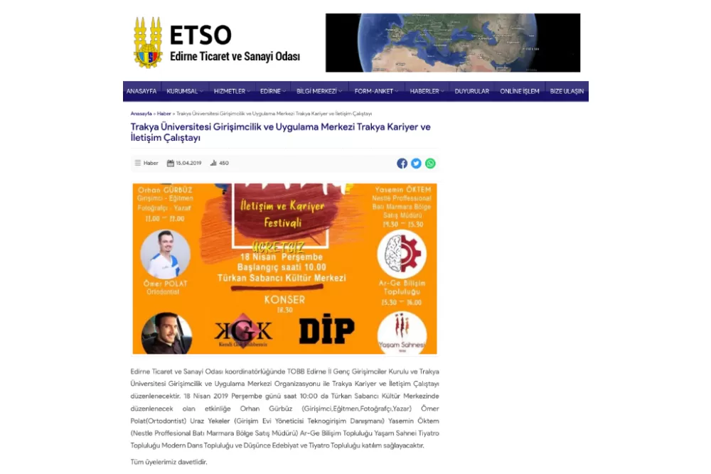 trakya üniversitesi e-girişimcilik ve kariyer zirvesi