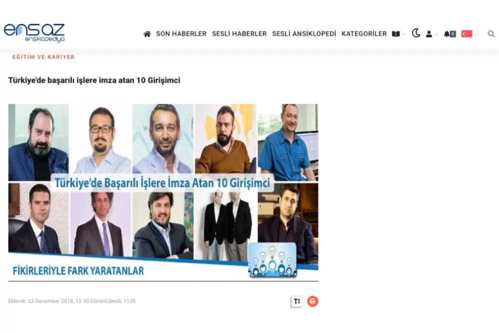 türkiyenin başarılı girişimcileri